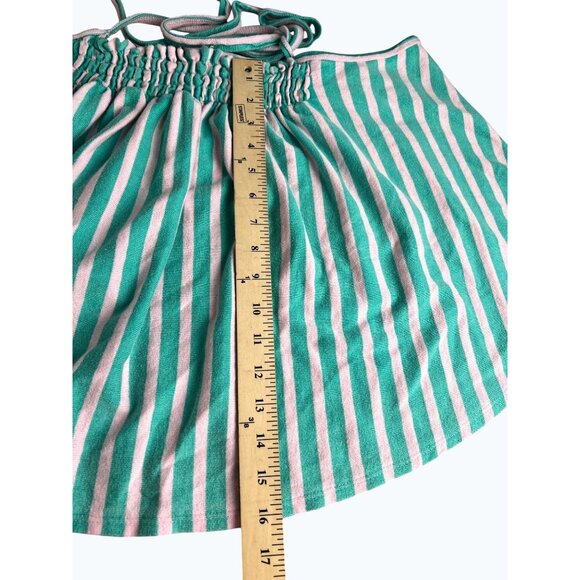 Free People We The Free Coastal Town Halter Top Green White Large - Picture 3 of 13